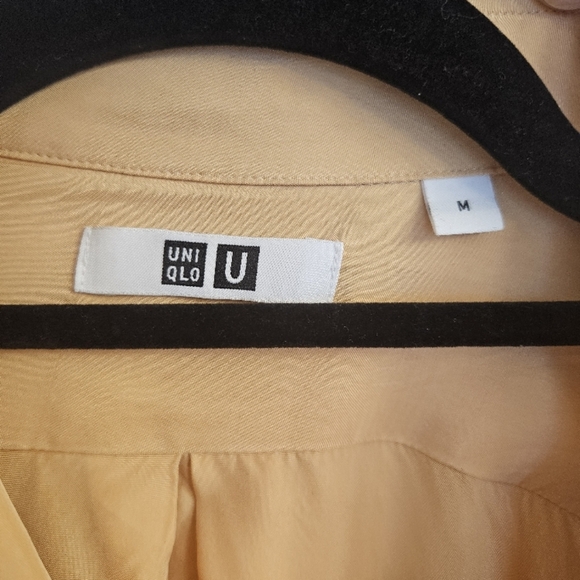 Uniqlo long sleeve maxi shirt dress M - Picture 3 of 9